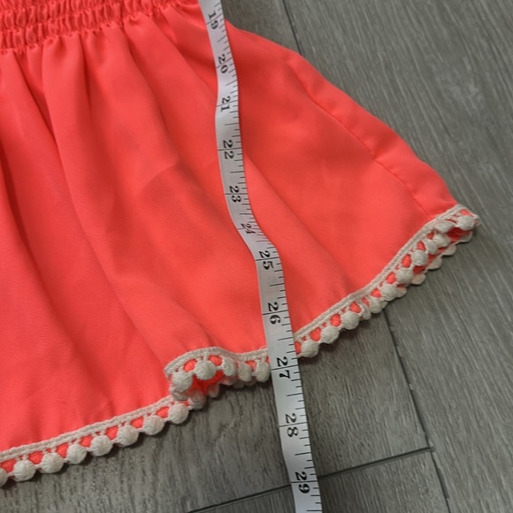 Miss Chievous Orange Flutter Sleeve Peplum Blouse size medium - Picture 8 of 8